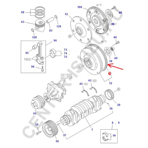 Vành răng bánh đà Isuzu